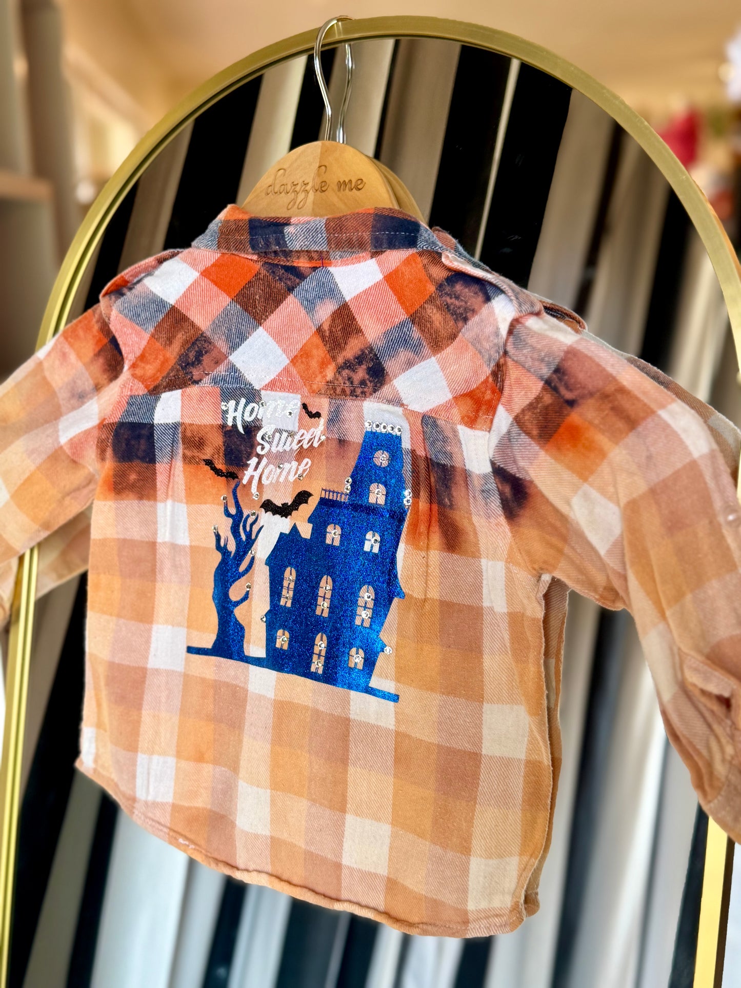 Halloween Home Sweet Home Flannel 9 MO