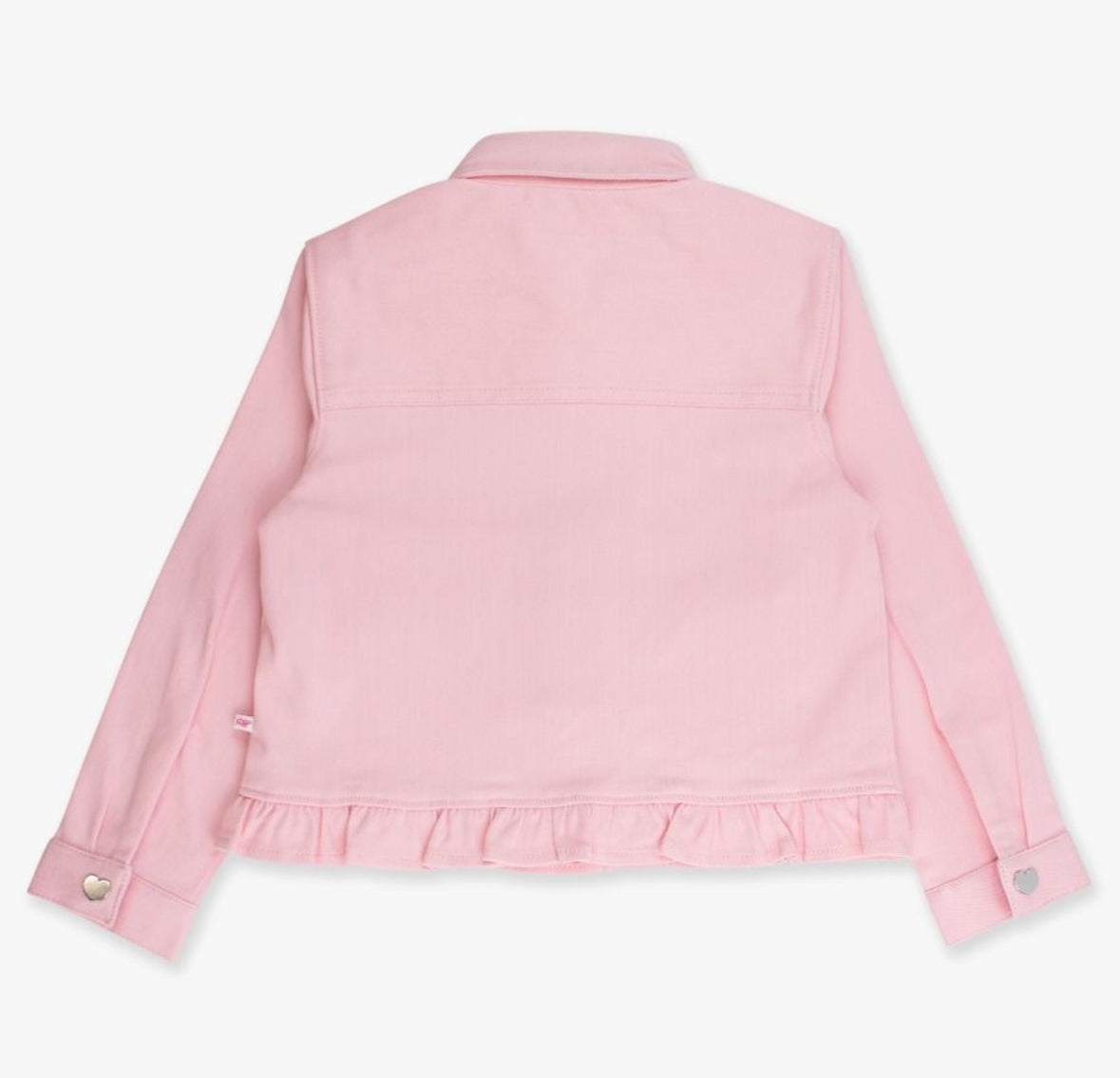 Ruffle Butts Pink Stretch Denim Ruffle Jacket