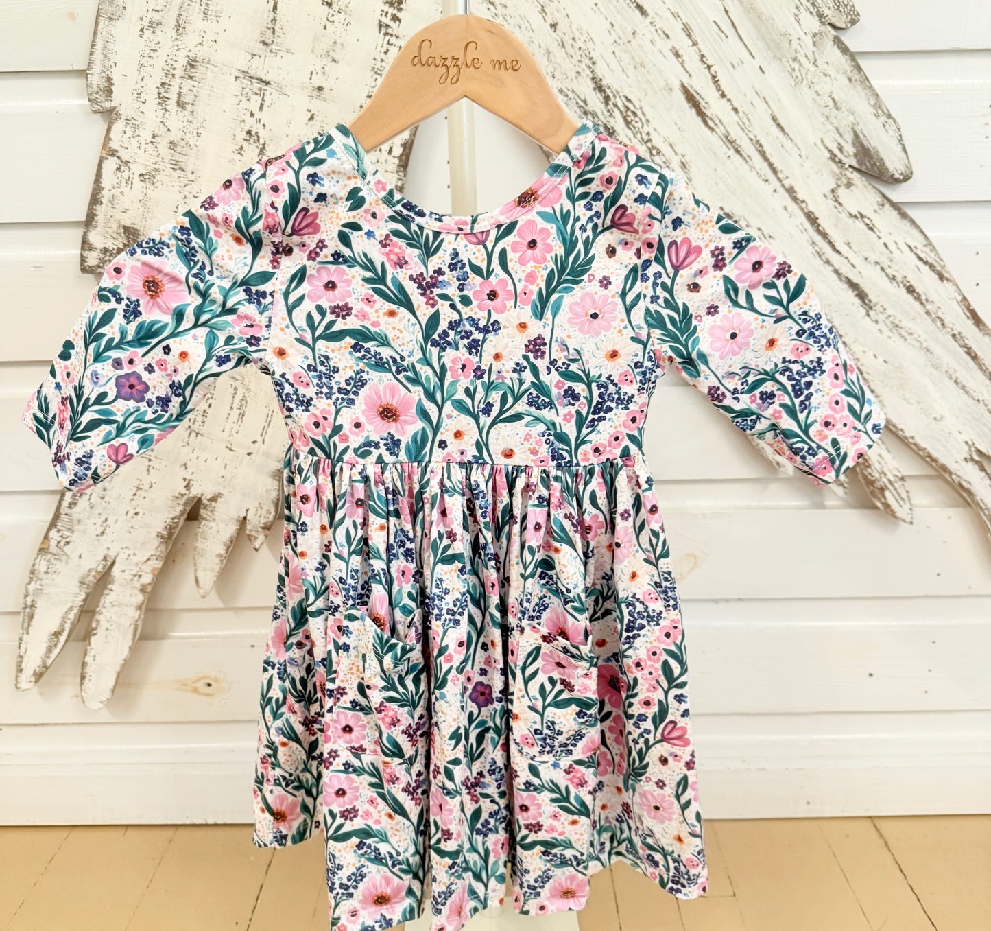 Vivid Garden Twirl Dress