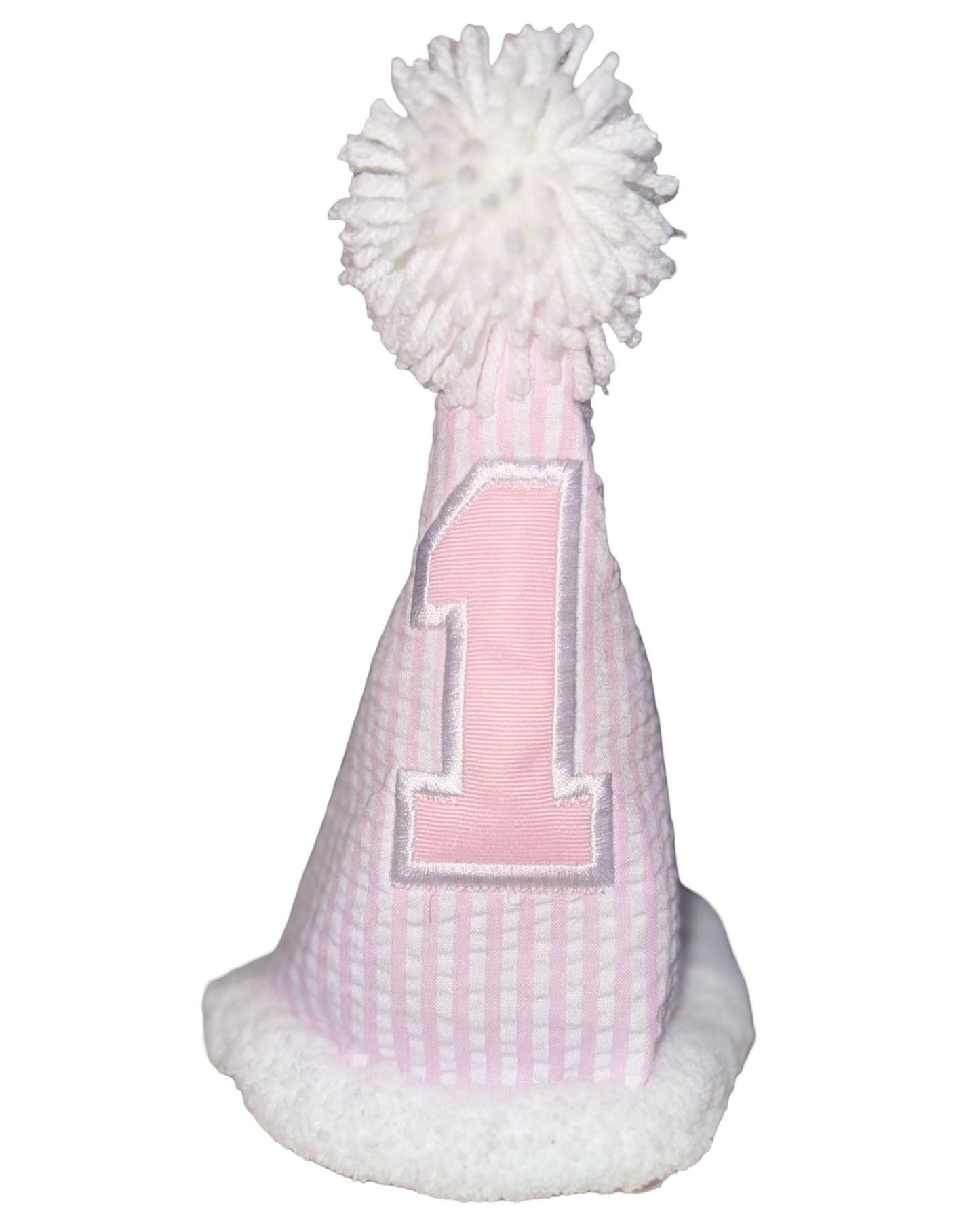 First Year Pink Gingham Hat