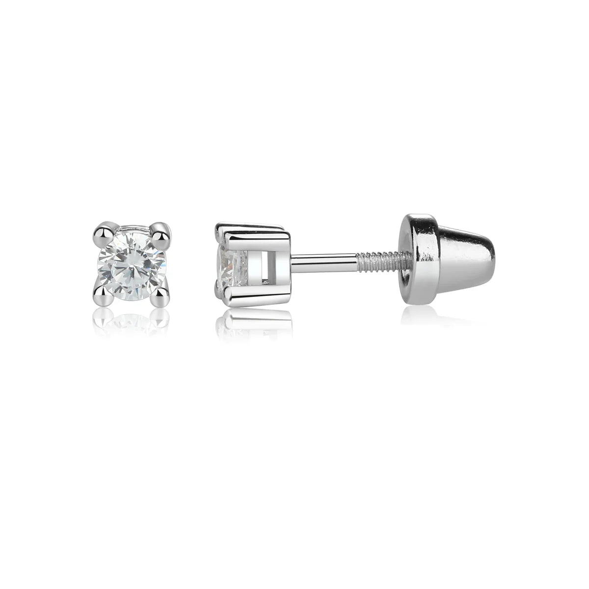 Cherished Moments Clear Stud Earrings
