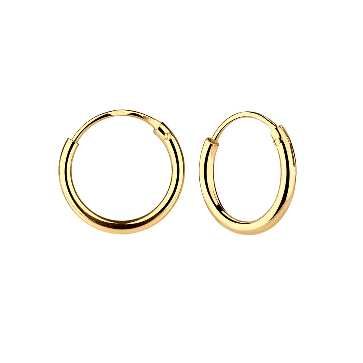 Cherished Moments Gold Hoop Earrings