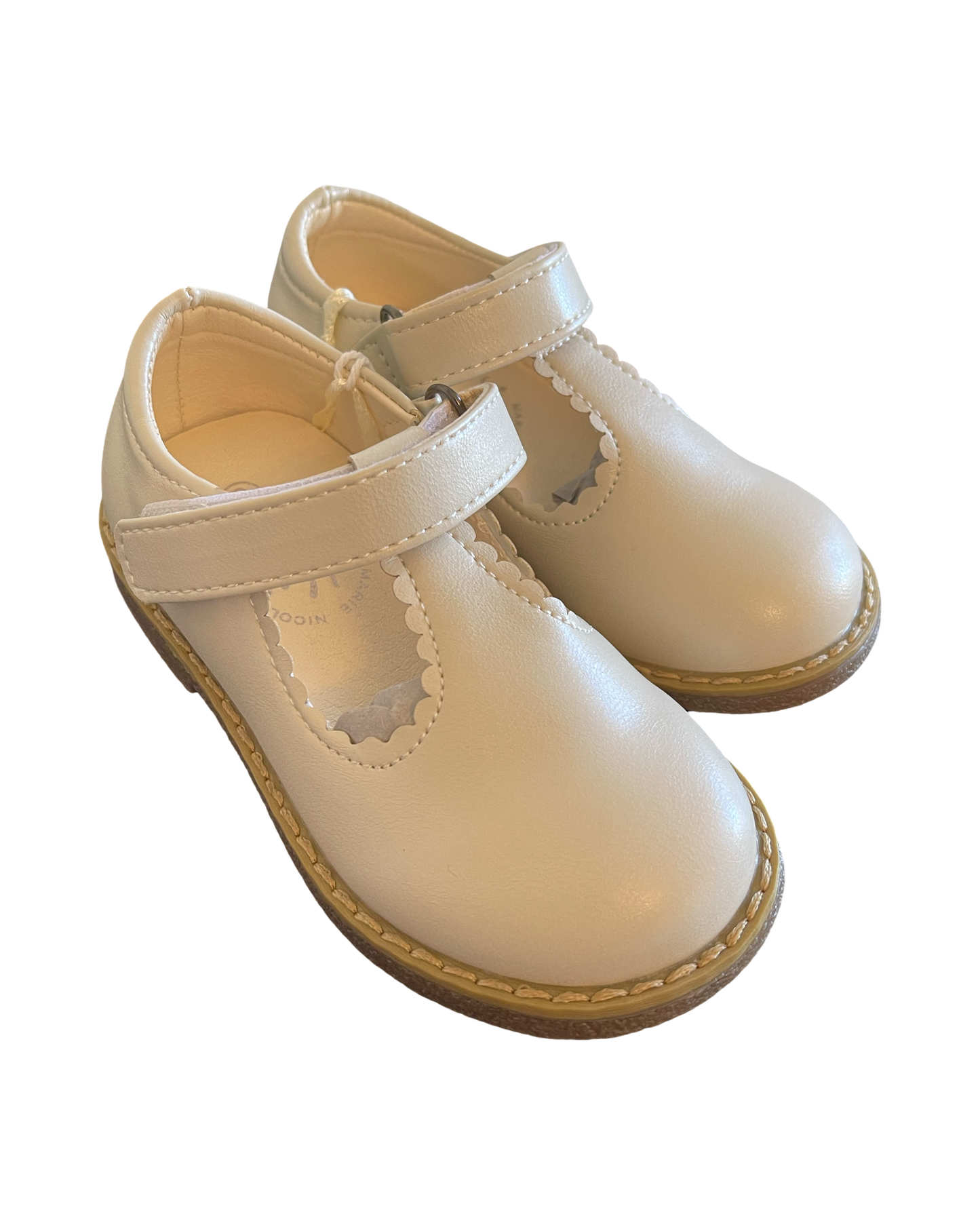 White T-Strap Mary Jane Shoes