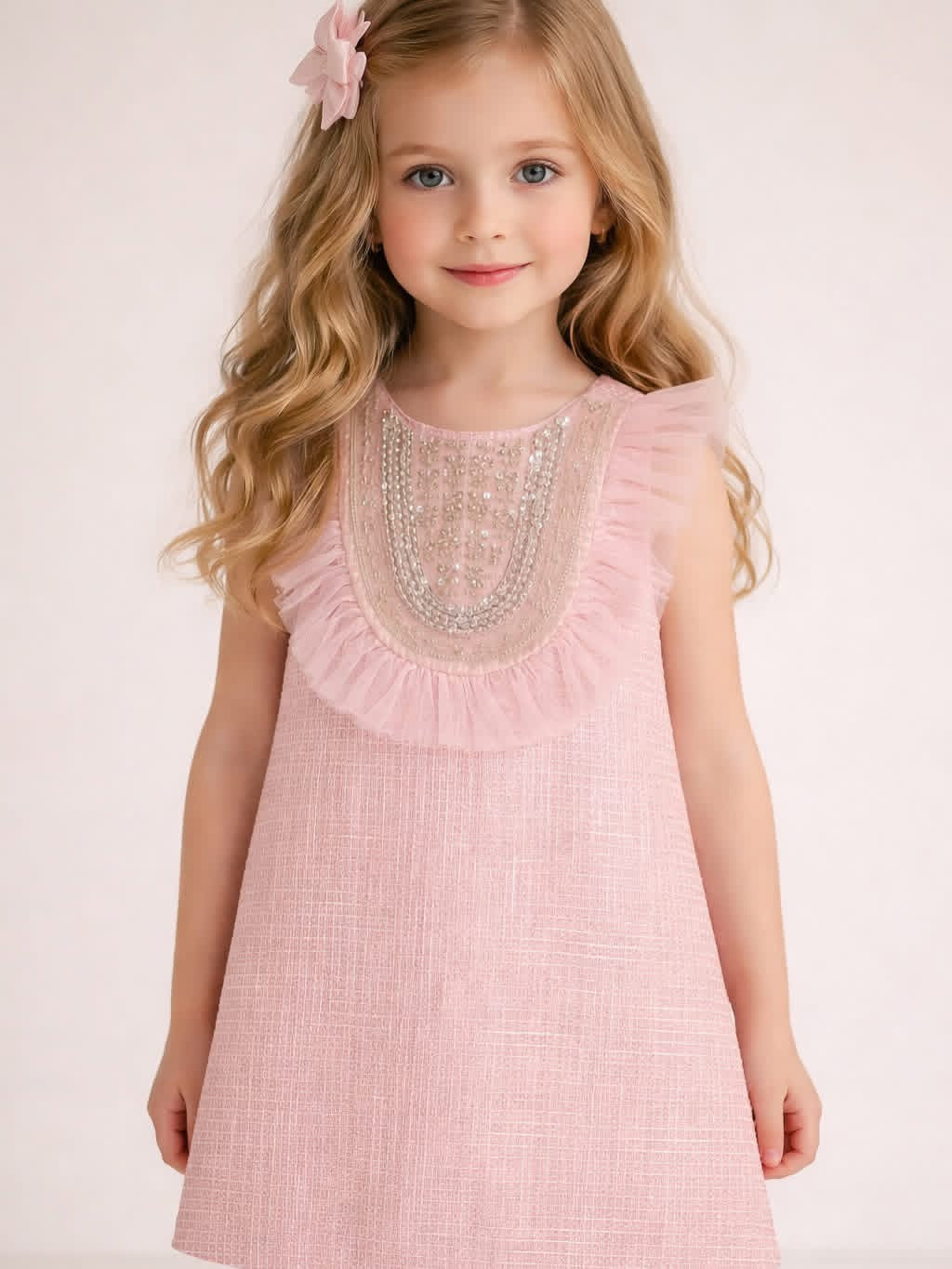 Doe a Dear Embellished Tweed Dress