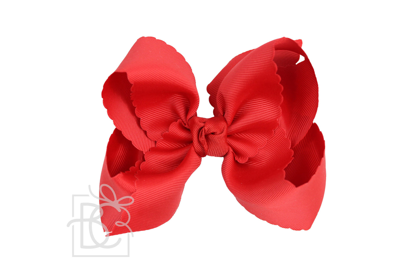 Beyond Creations 5.5 Extra Large Scalloped Alligator Clip Bow