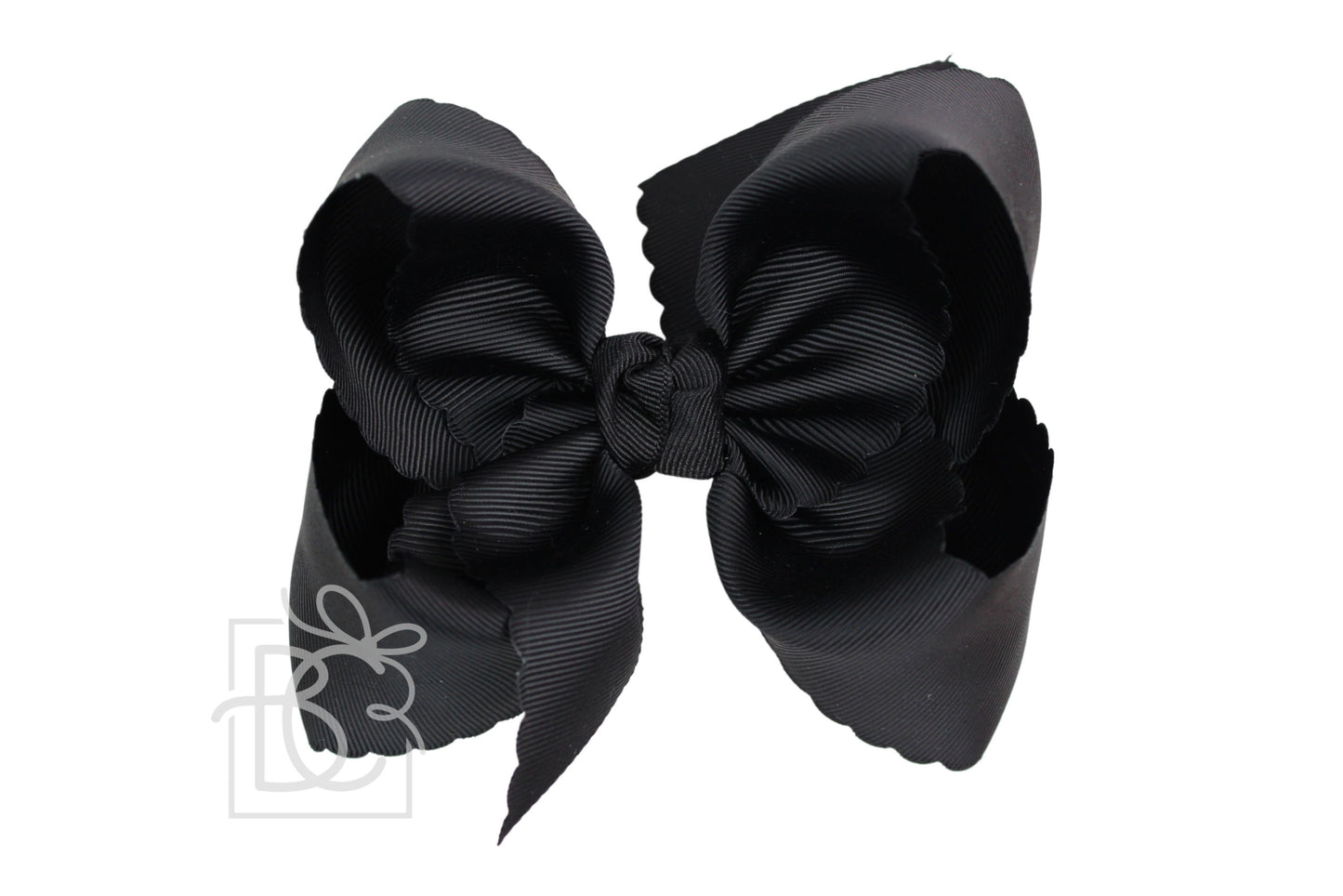 Beyond Creations 5.5 Extra Large Scalloped Alligator Clip Bow