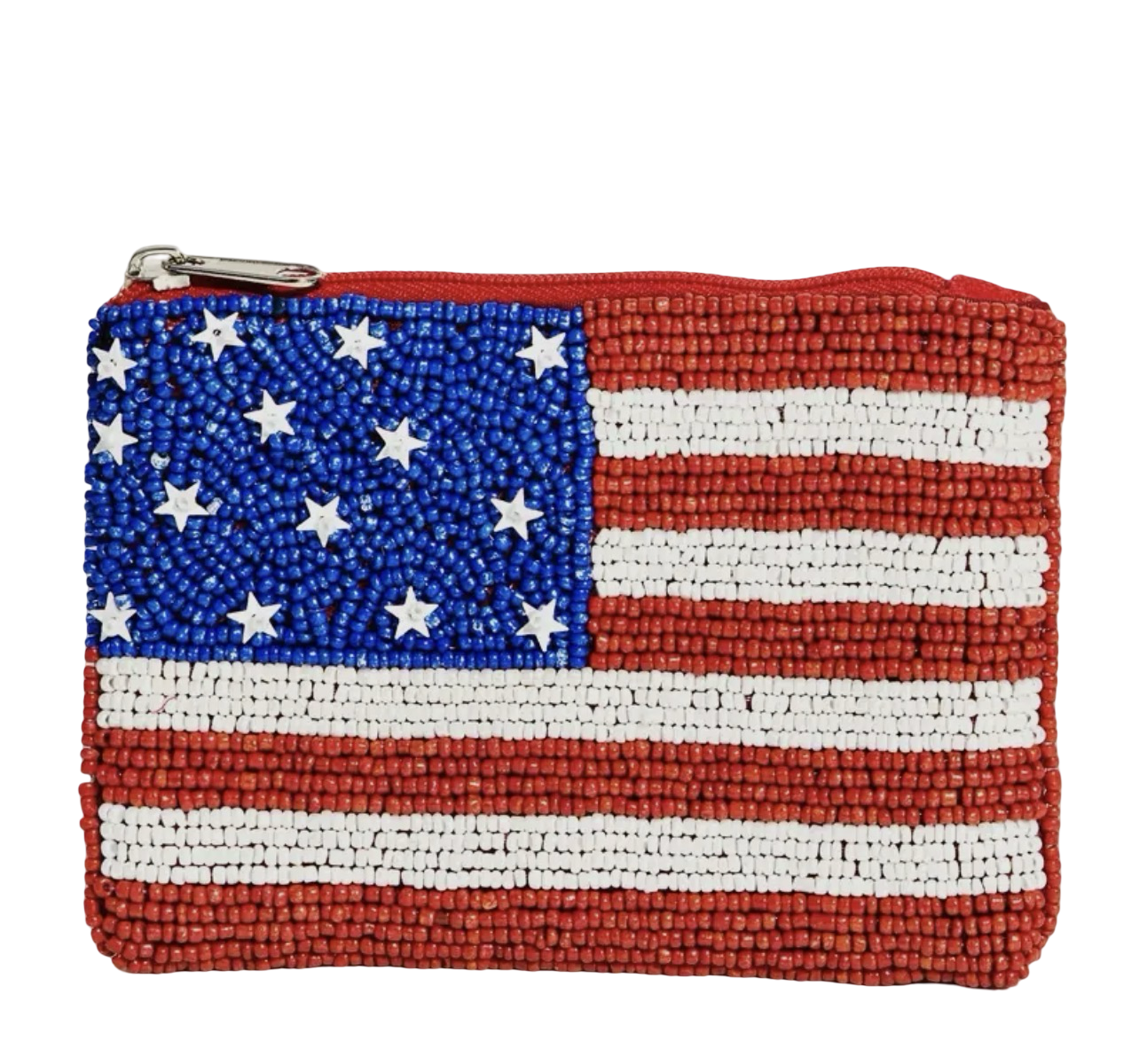 4th of July Beaded Coin Purse