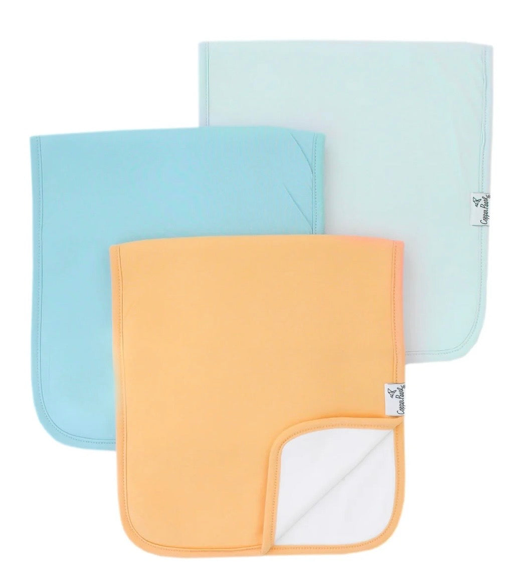John Parker Lawson Registry Copper Pearl 'Bennie' Burp Cloth Set