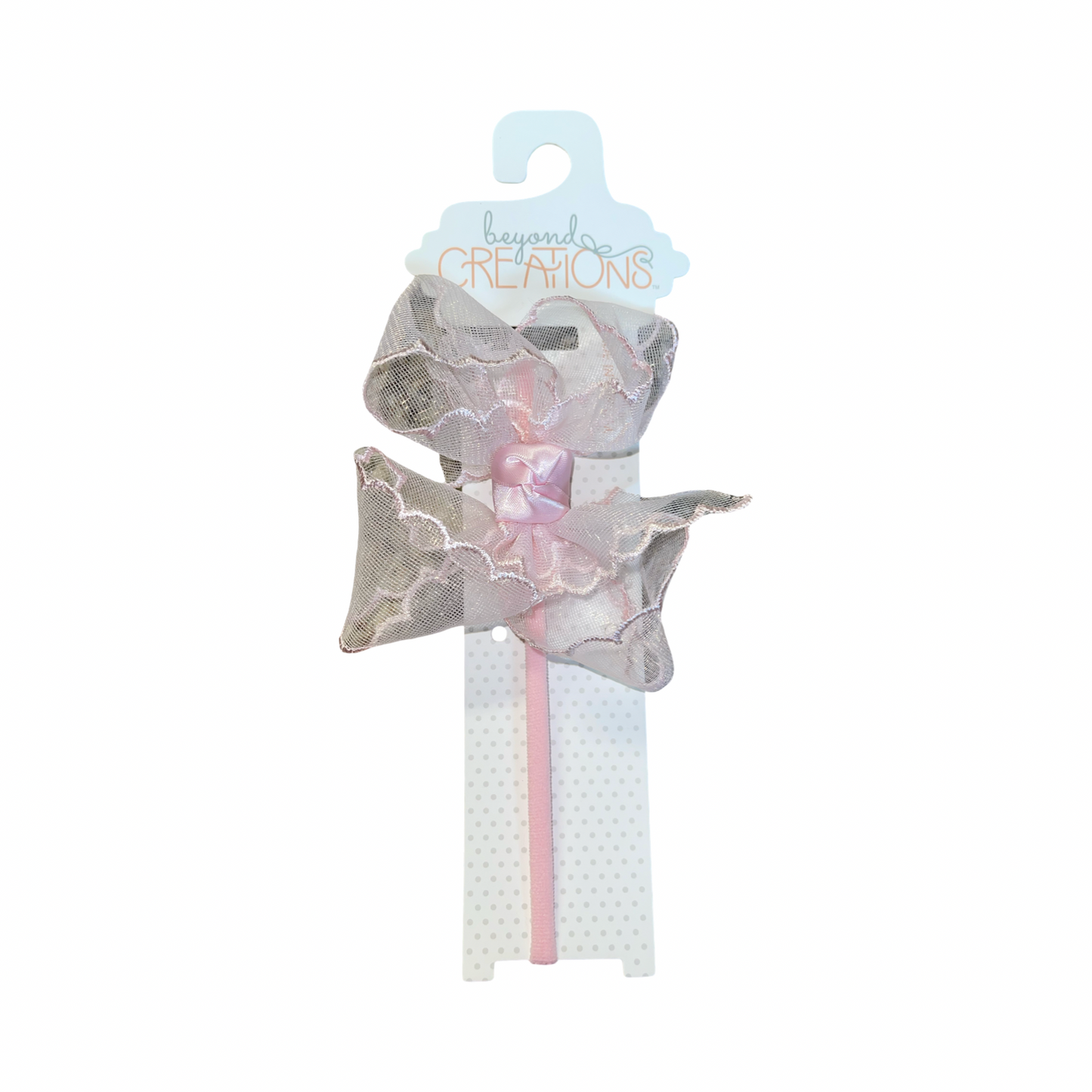 Leighton Pearl Registry Beyond Creations Pink Lace Bow