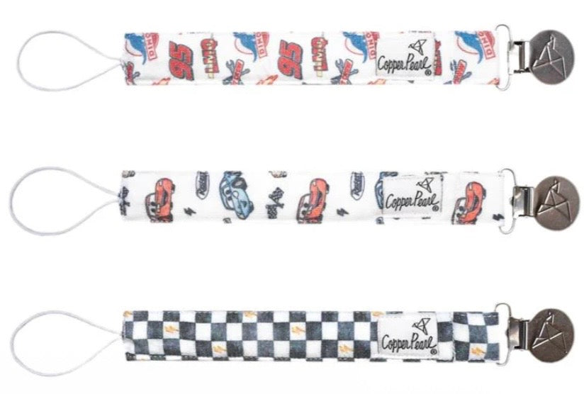 Barrett Baumann Registry Copper Pearl 'Cars' Binky Clip Set