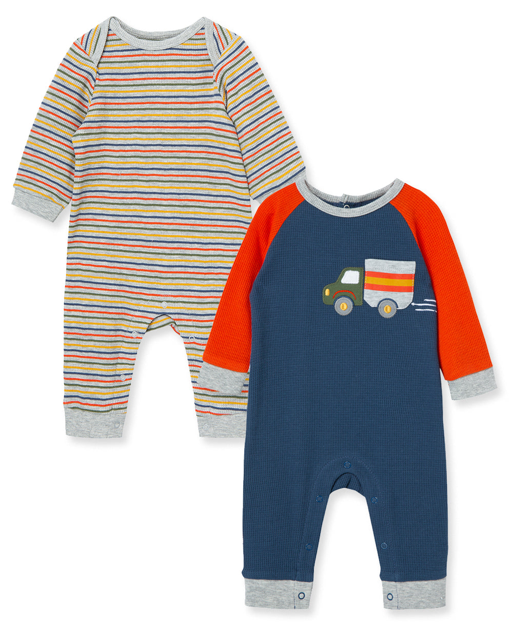 Copelan Walker Pitts Registry Little Me 'Trucks' Romper Set