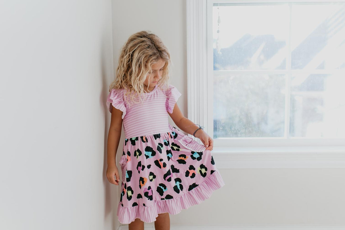 Adorable Sweetness 'Lavender Leopard' Dress