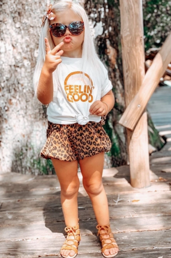 Cheetah Print Puff Shorts