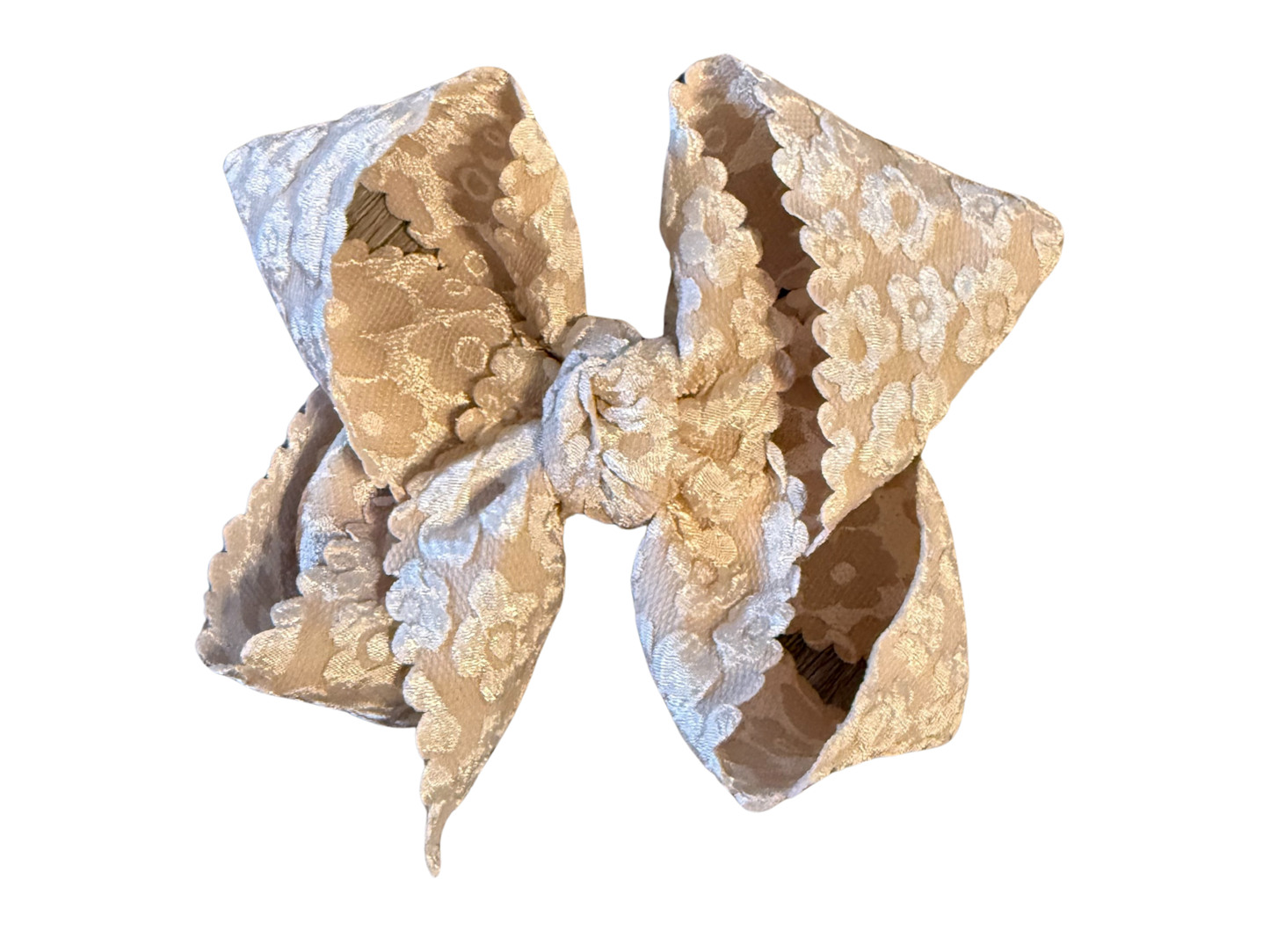 Oakley Jane Registry Beyond Creations 'Oatmeal' Bow