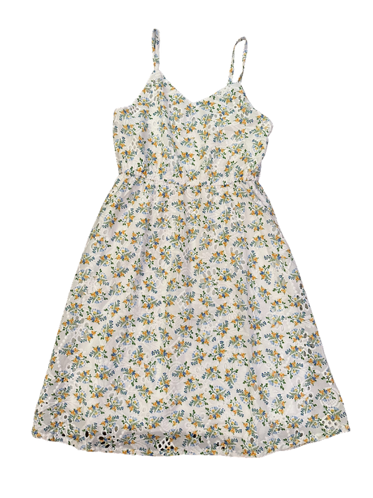 Eyelet Floral Sleeveless Dress