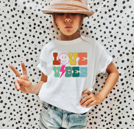 Glittering South Love Vibes Tee