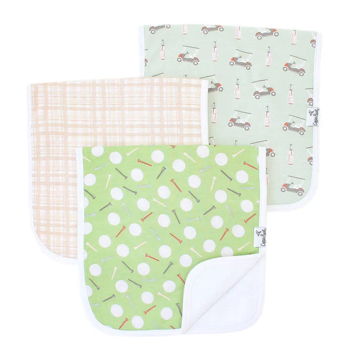 Baby Teske Registry Copper Pearl 'Bogey' Burp Cloth Set