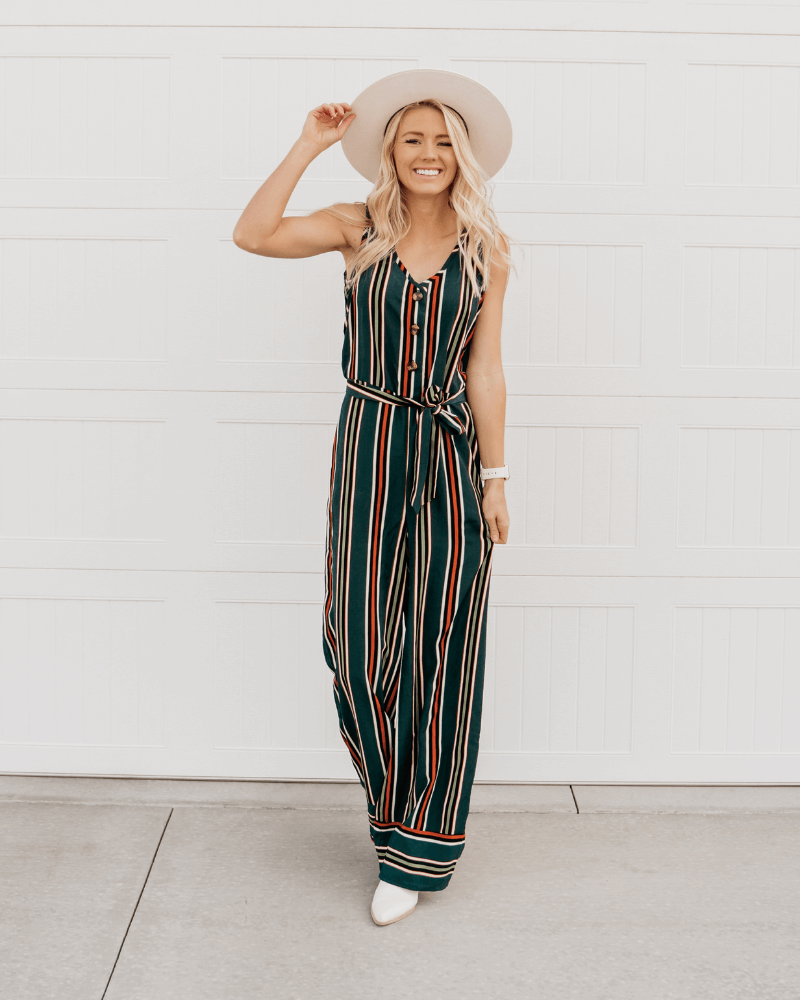 "the Lieza" Striped Jumpsuit
