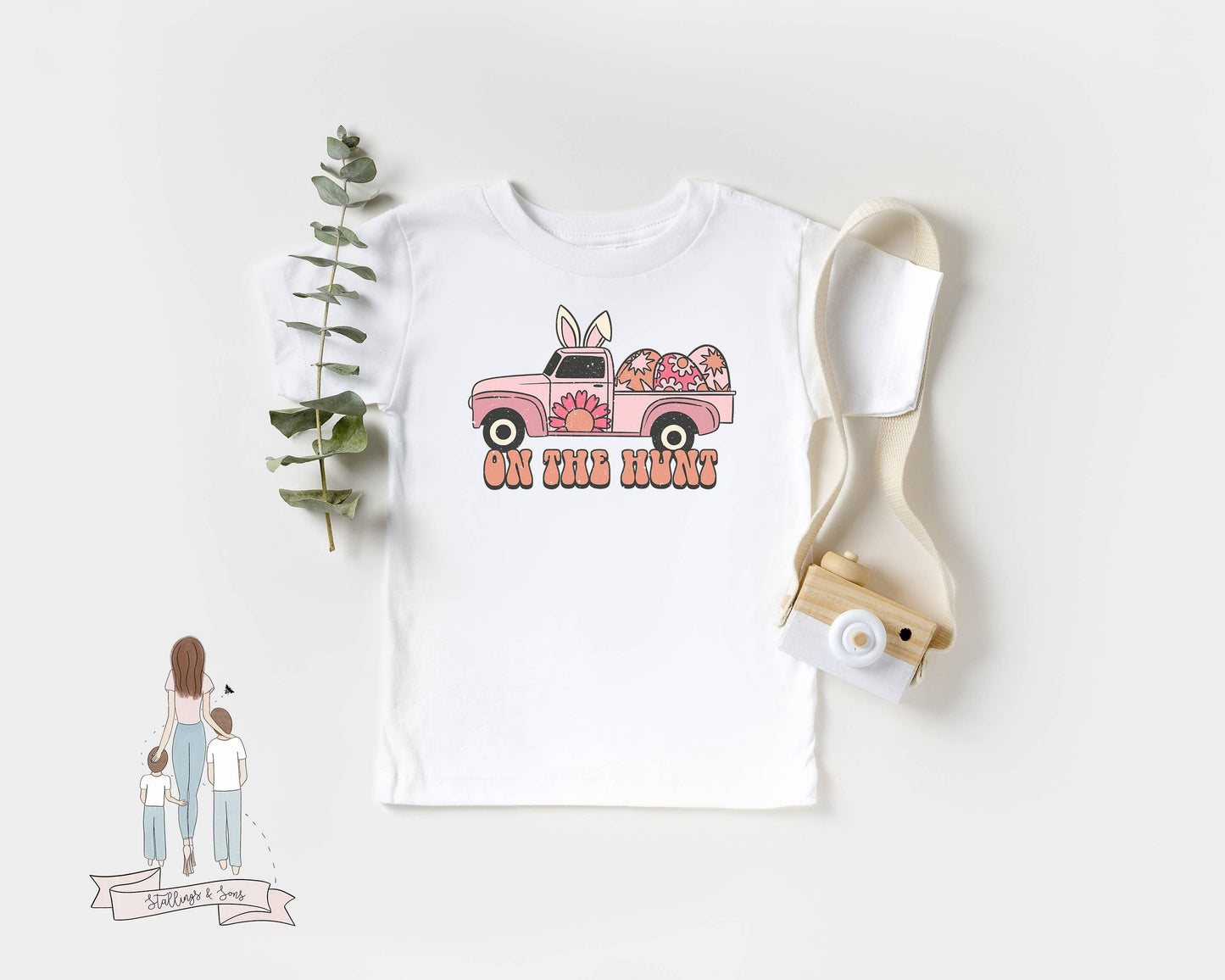 Pink 'On the Hunt' Easter Tee