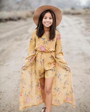 "Sunshine Keeper" Chiffon Flyaway Romper