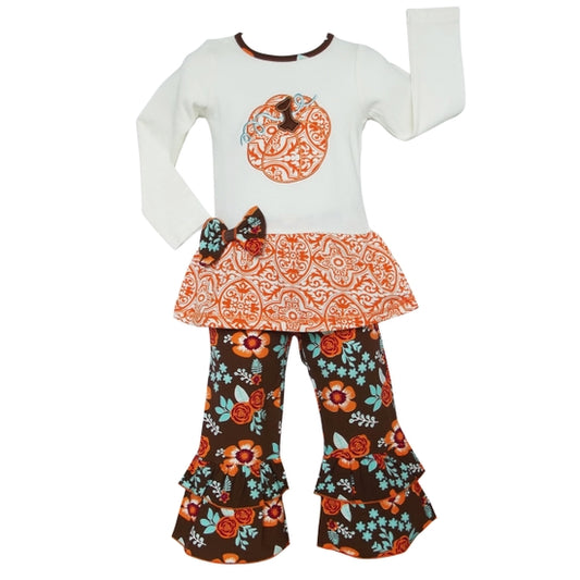 Pumpkin Patch Peplum 2-Piece Set