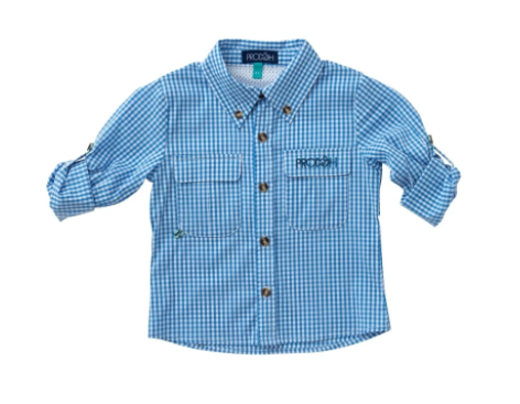 Prodoh Gingham Fishing Shirt in Diving Hole
