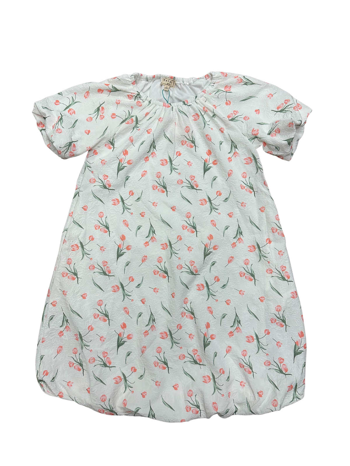 Floral Puff Sleeve Bubble Dress