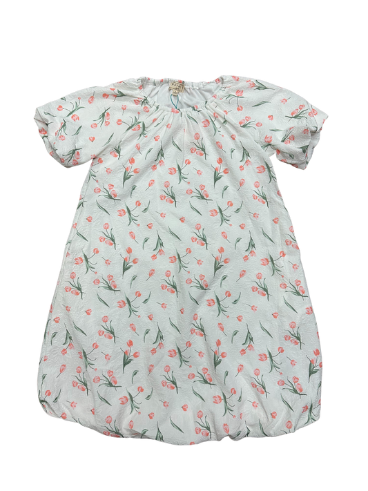 Floral Puff Sleeve Bubble Dress
