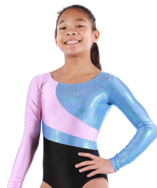 Veva girl's long sleeve gym & active leotard