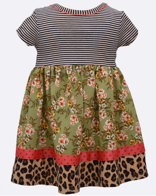 "Frannie" Cheetah Dress w/headband