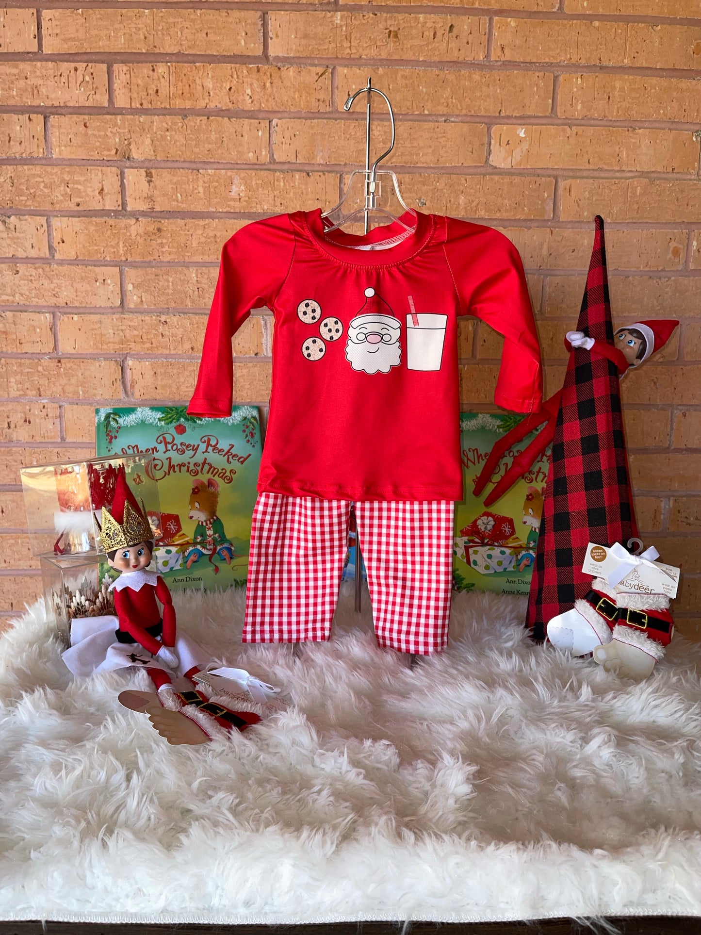 'Milk & Cookies' Santa Pajama Set