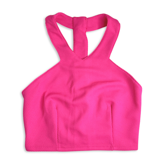 ‘Flamingo Pink’ Cropped Top