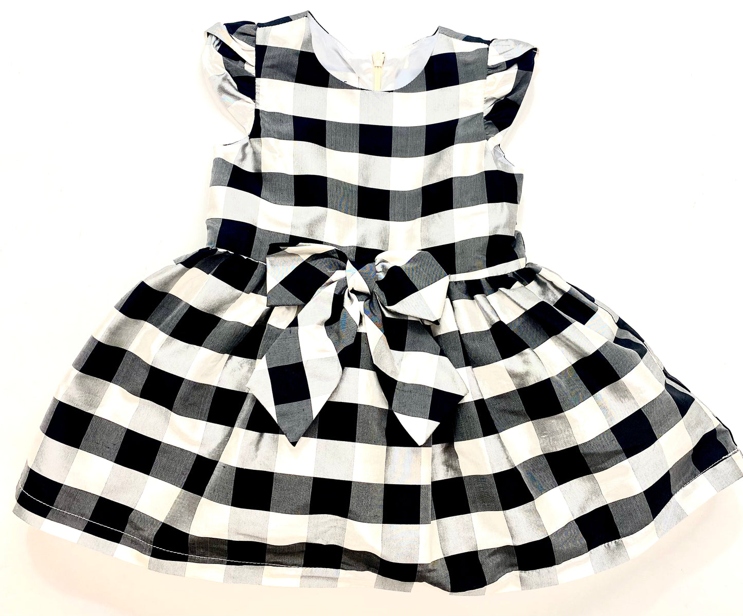 Isobella & Chloe 'Always Pretty' Buffalo Plaid Bow Dress