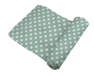 Newcastle Jade Polka Dot Bamboo Swaddle