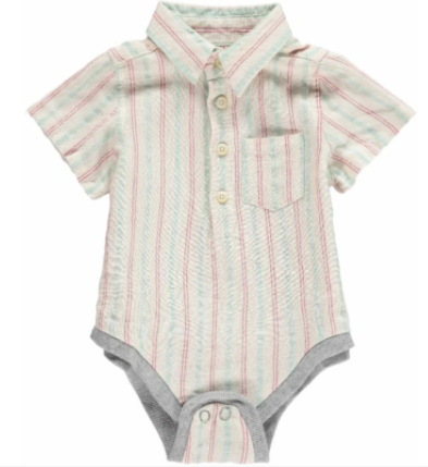 Me & Henry Striped Onesie