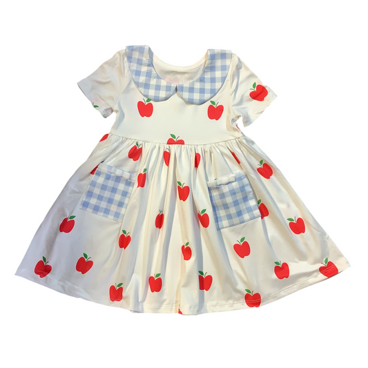 Back To School Red Apple Dress