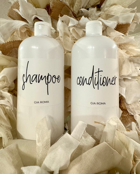 Gia Roma White Plastic Jumbo Soap Bottles