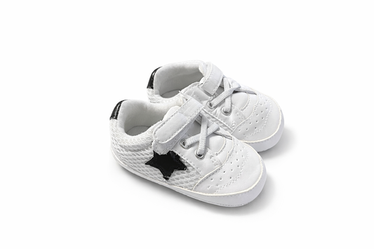 Lincoln Allen Registry Baby Boys White Star Sneakers
