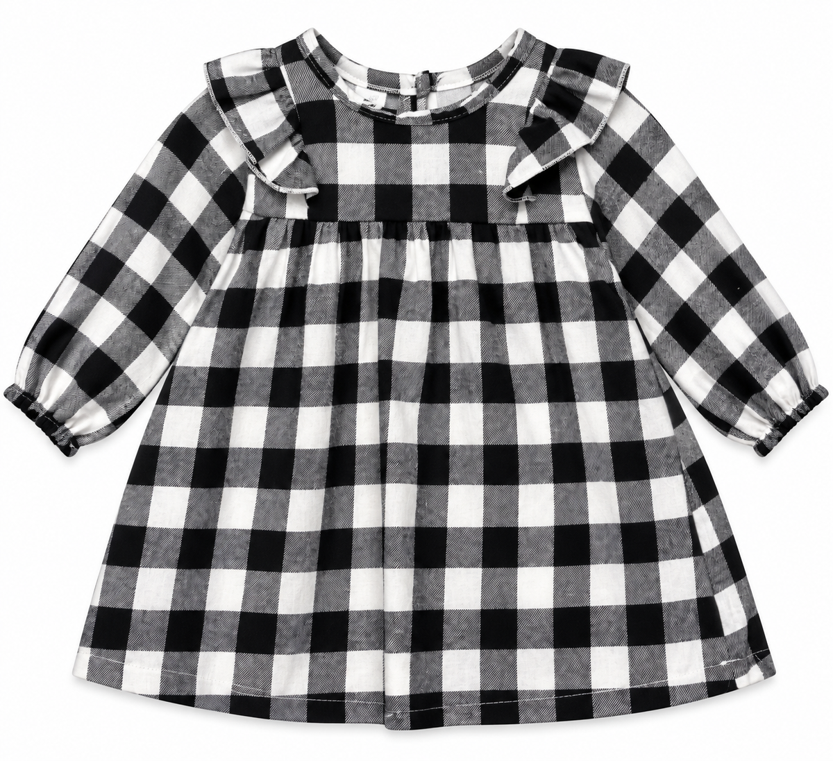 Black Plaid Fall Dress