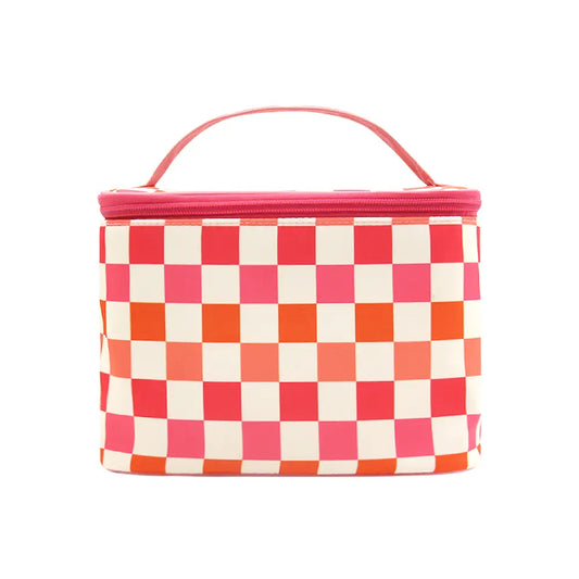 The Karma Collection Checkered Makeup Bag