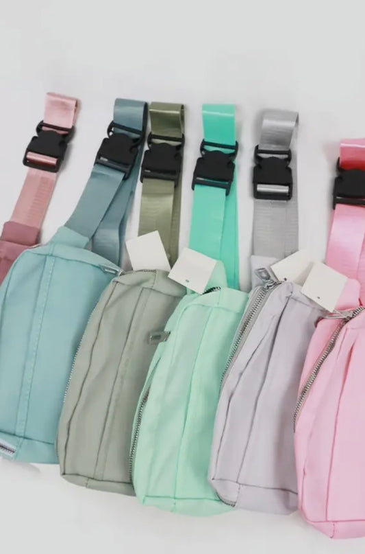 Natural Color Crossbody Belt Bag