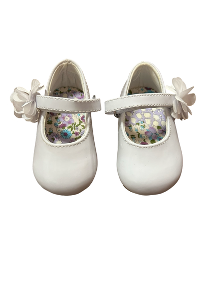 Baby Deer One Strap Shoes With Flower