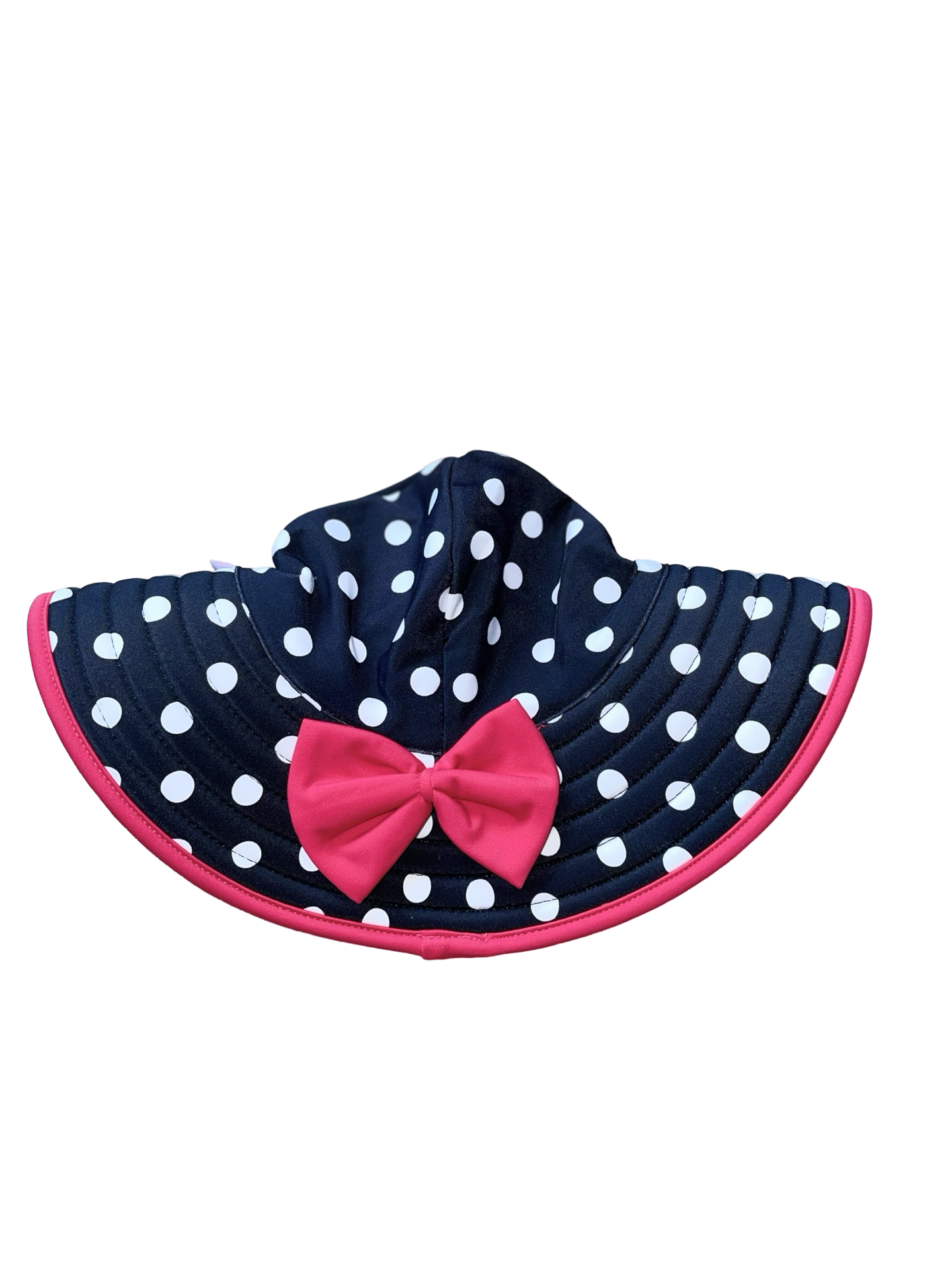 Ruffle Butts Vintage Polka Dot Swim Hat 0-12M