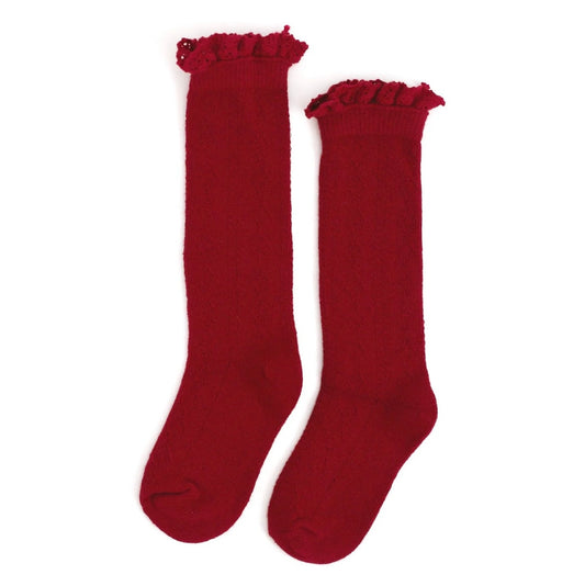 Little Stocking Co. Fancy Lace Knee High Socks
