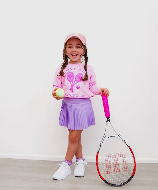 TWE Tennis Preppy Skort in Purple