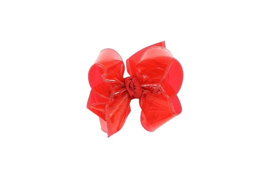 Beyond Creations Red Alligator Clip Water Bow