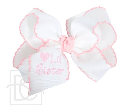 Beyond Creations Crochet Edge Alligator Clip Bows