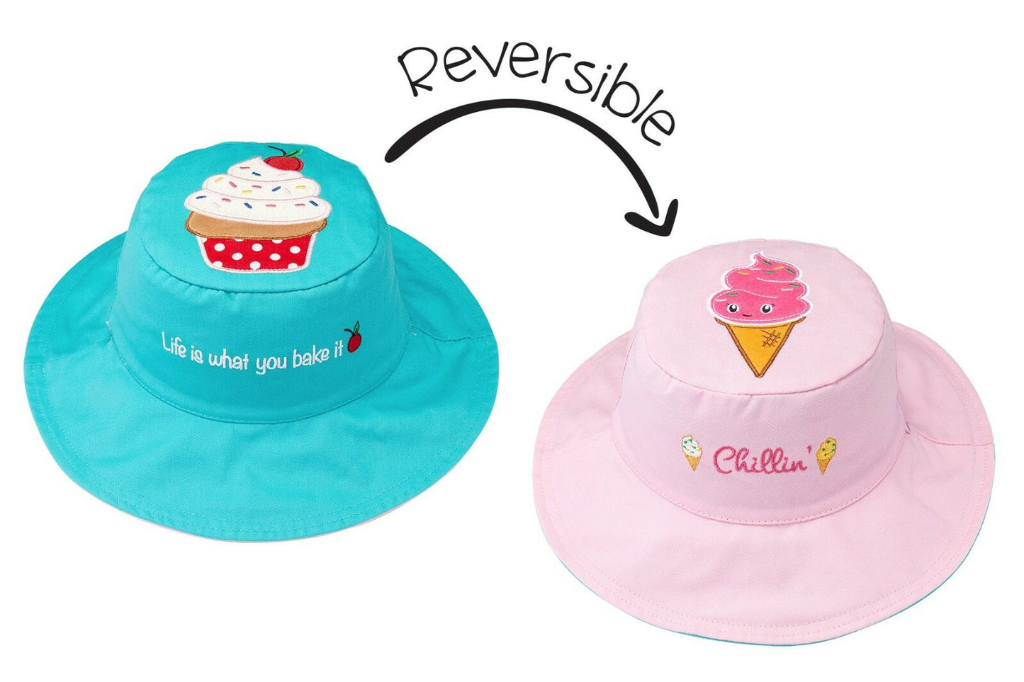 Flap Jack Kids Cupcake/Ice cream Sun Hat