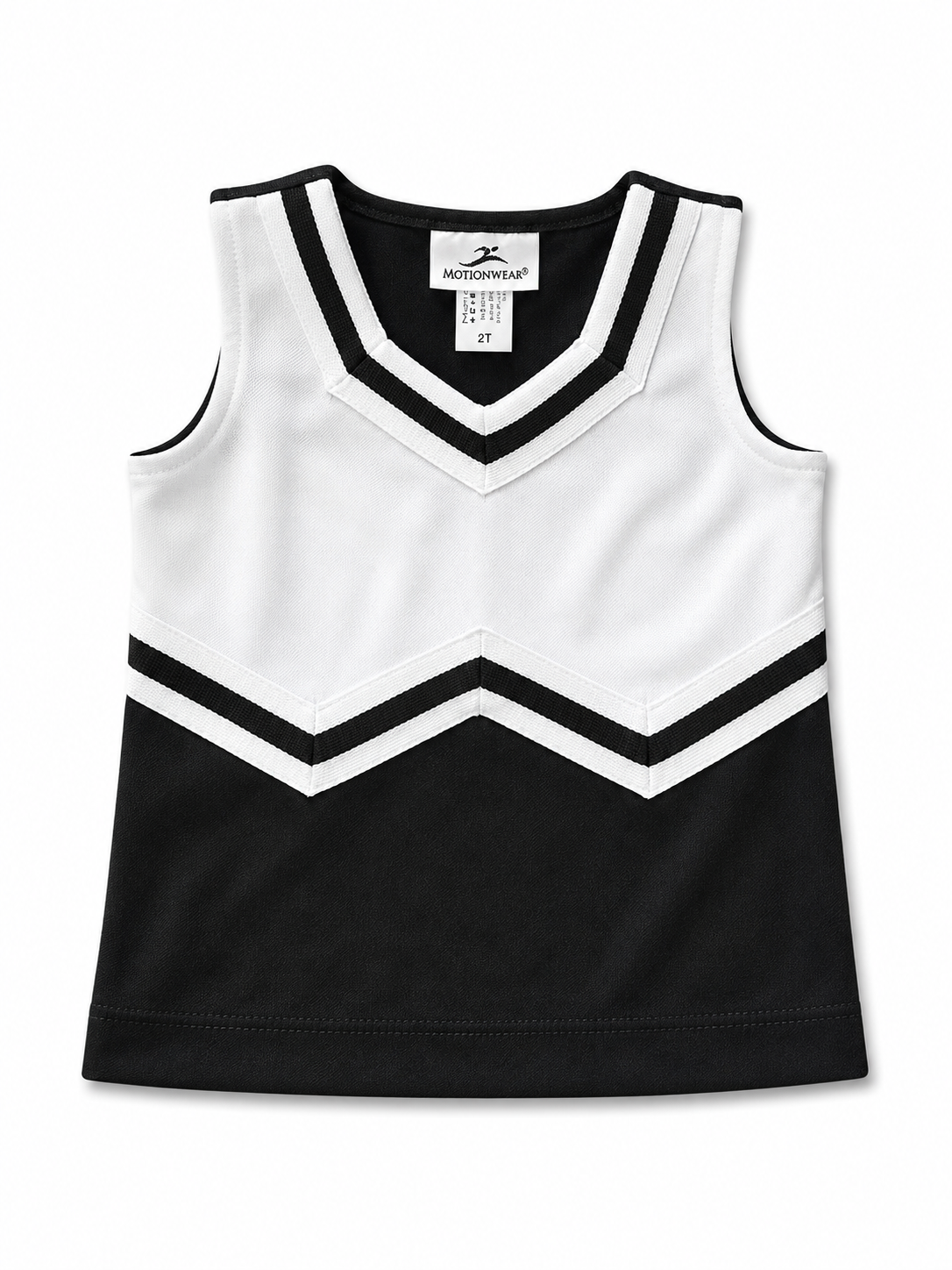 Black & White Motionwear cheer Suit Top Size 2T