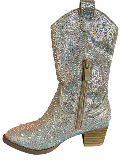 Link Champage Sparkle Western Boots